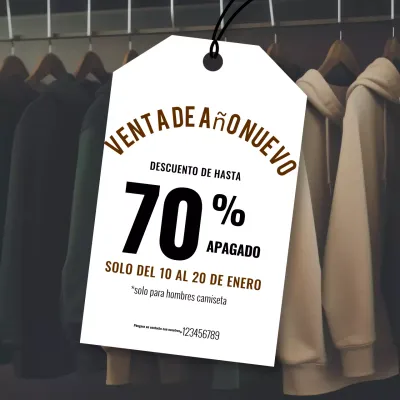 promoción de moda moderna azul