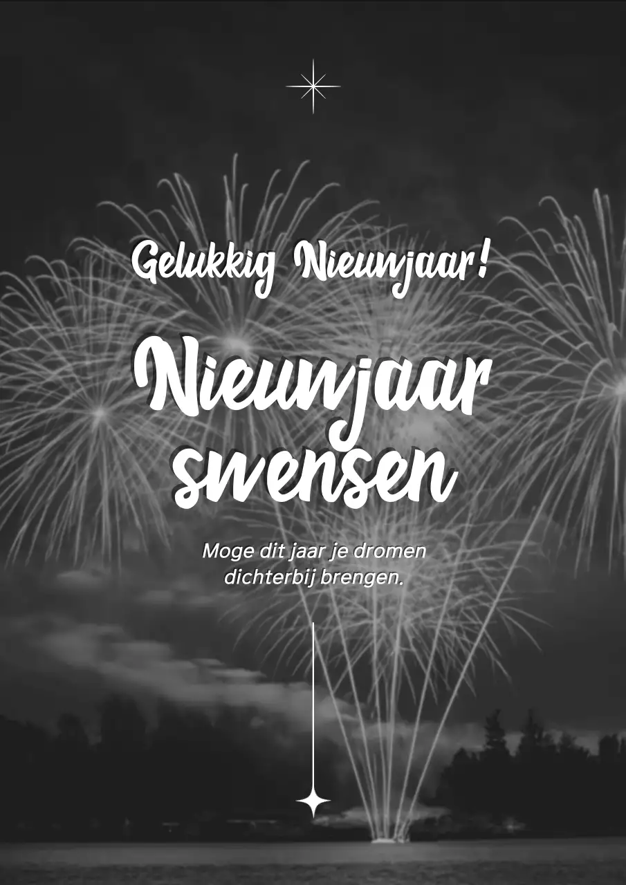 Oranje eenvoudige nieuwjaarswensen