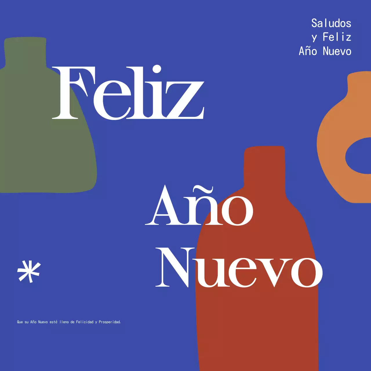 tarjeta de año nuevo abstracta marrón