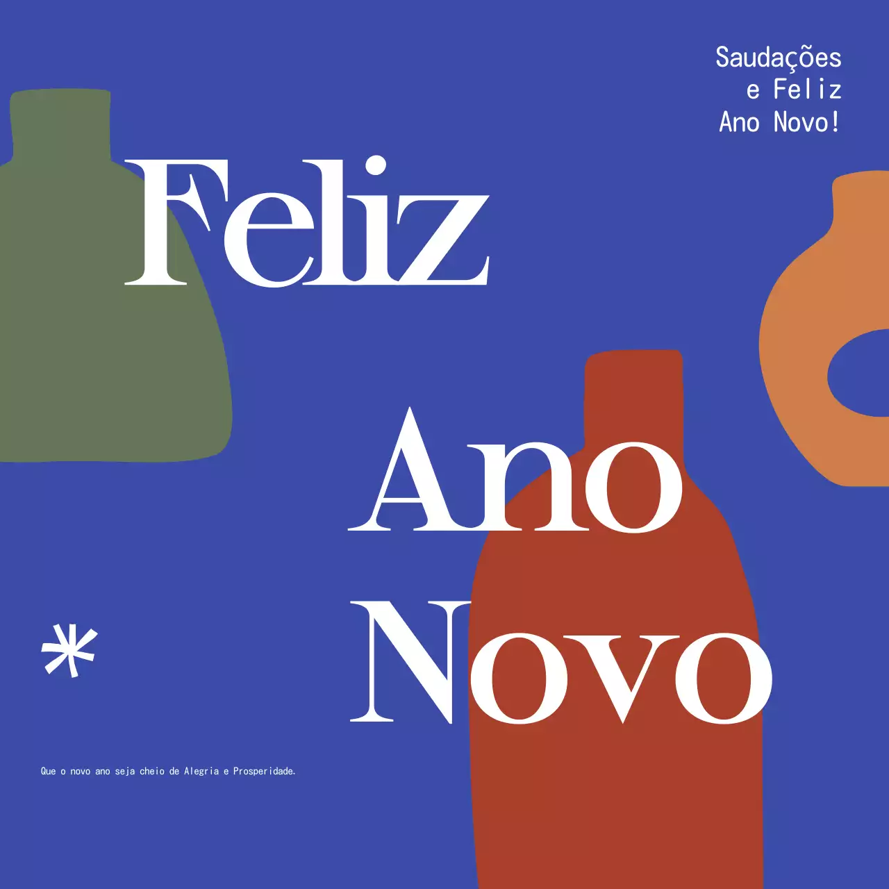 cartão de ano novo abstrato castanho