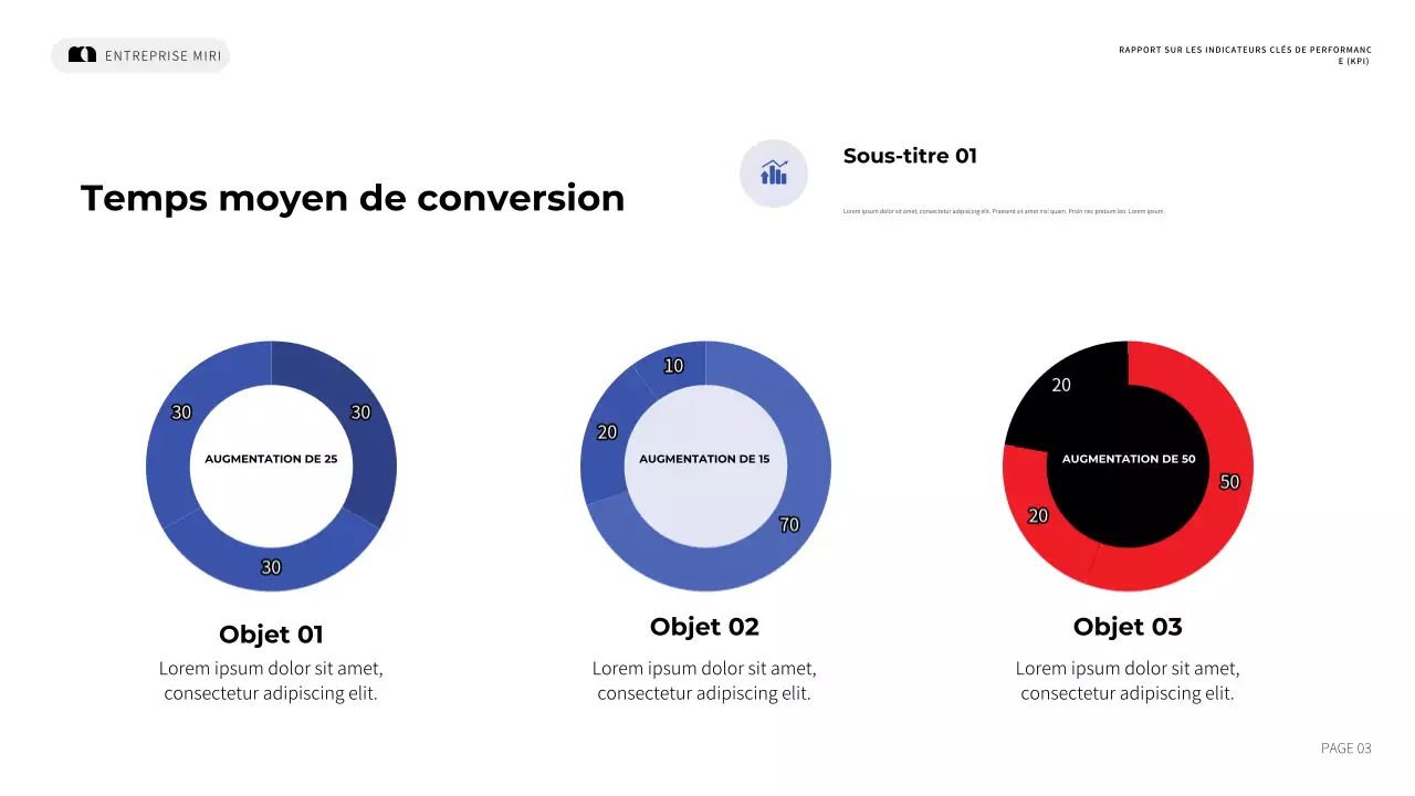 rapport de marketing blue modern