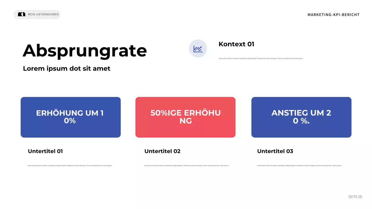 blue modern marketing report