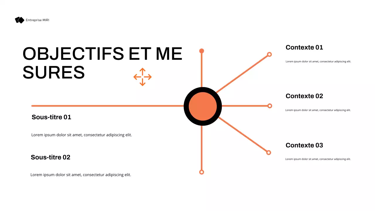 plan de marketing moderne noir