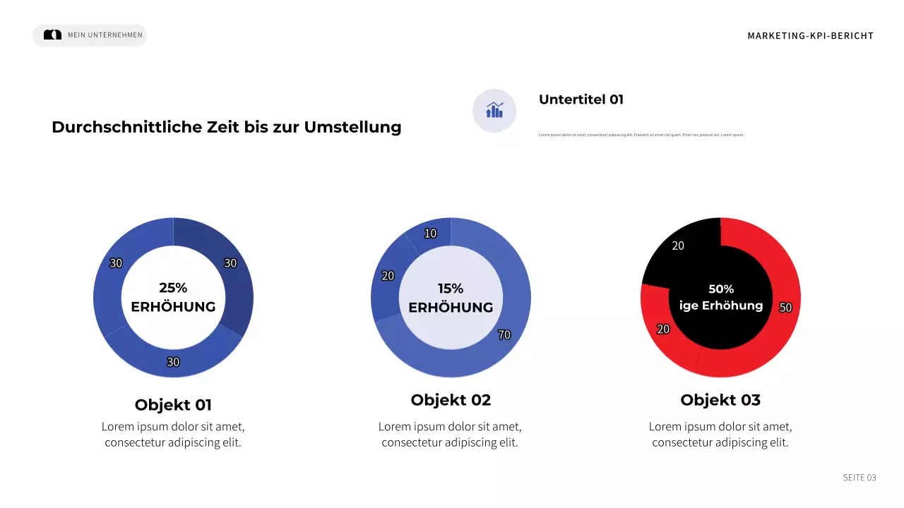 blue modern marketing report