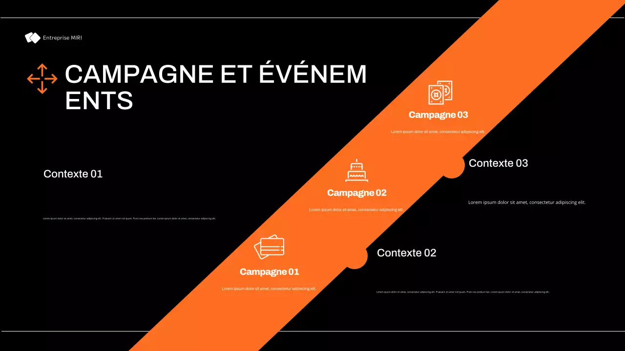 plan de marketing moderne noir