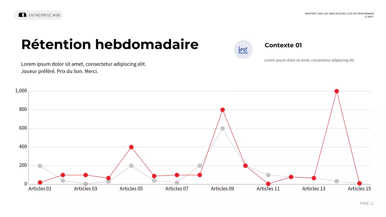 rapport de marketing blue modern