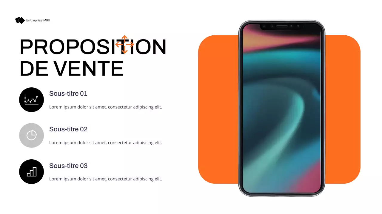 plan de marketing moderne noir