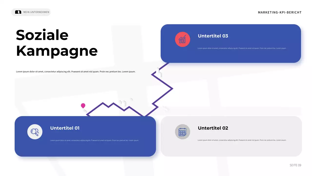 blue modern marketing report