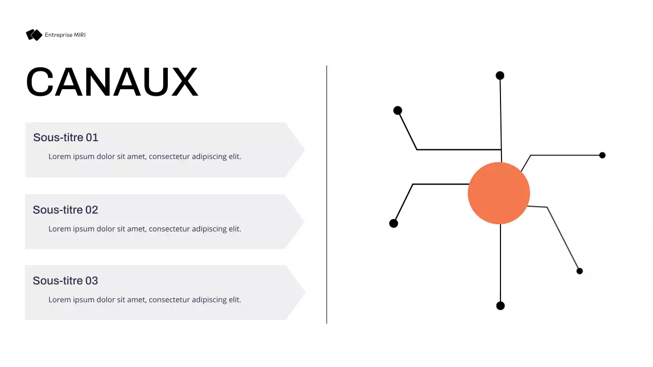 plan de marketing moderne noir