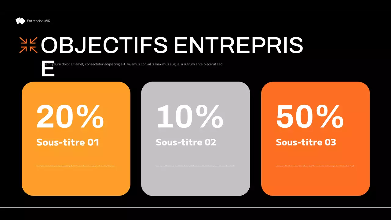 plan de marketing moderne noir