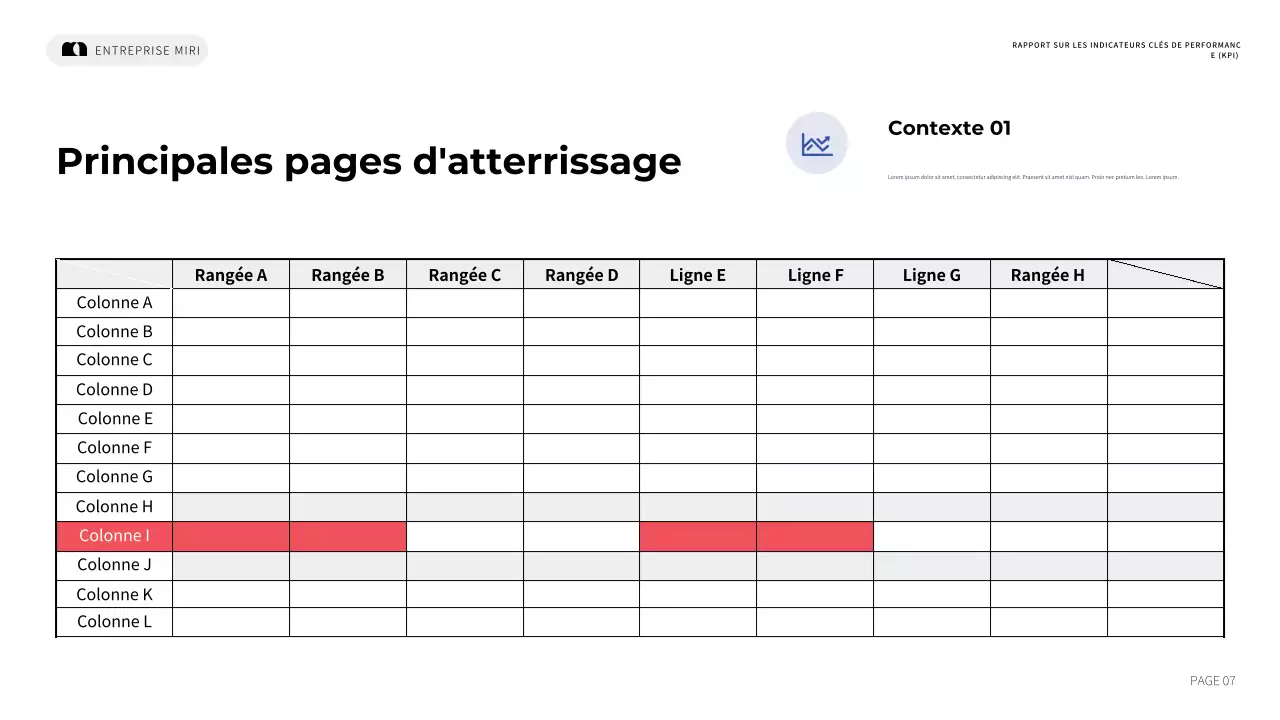 rapport de marketing blue modern