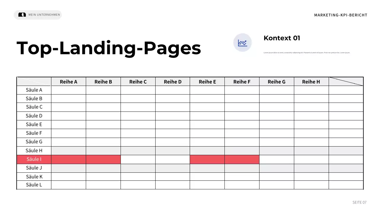 blue modern marketing report