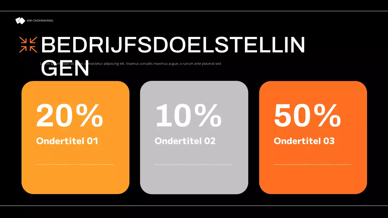 zwart modern marketingplan