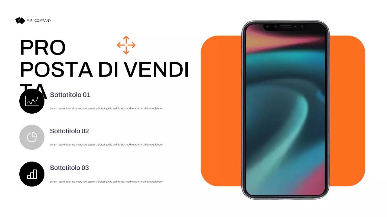 piano di marketing nero moderno