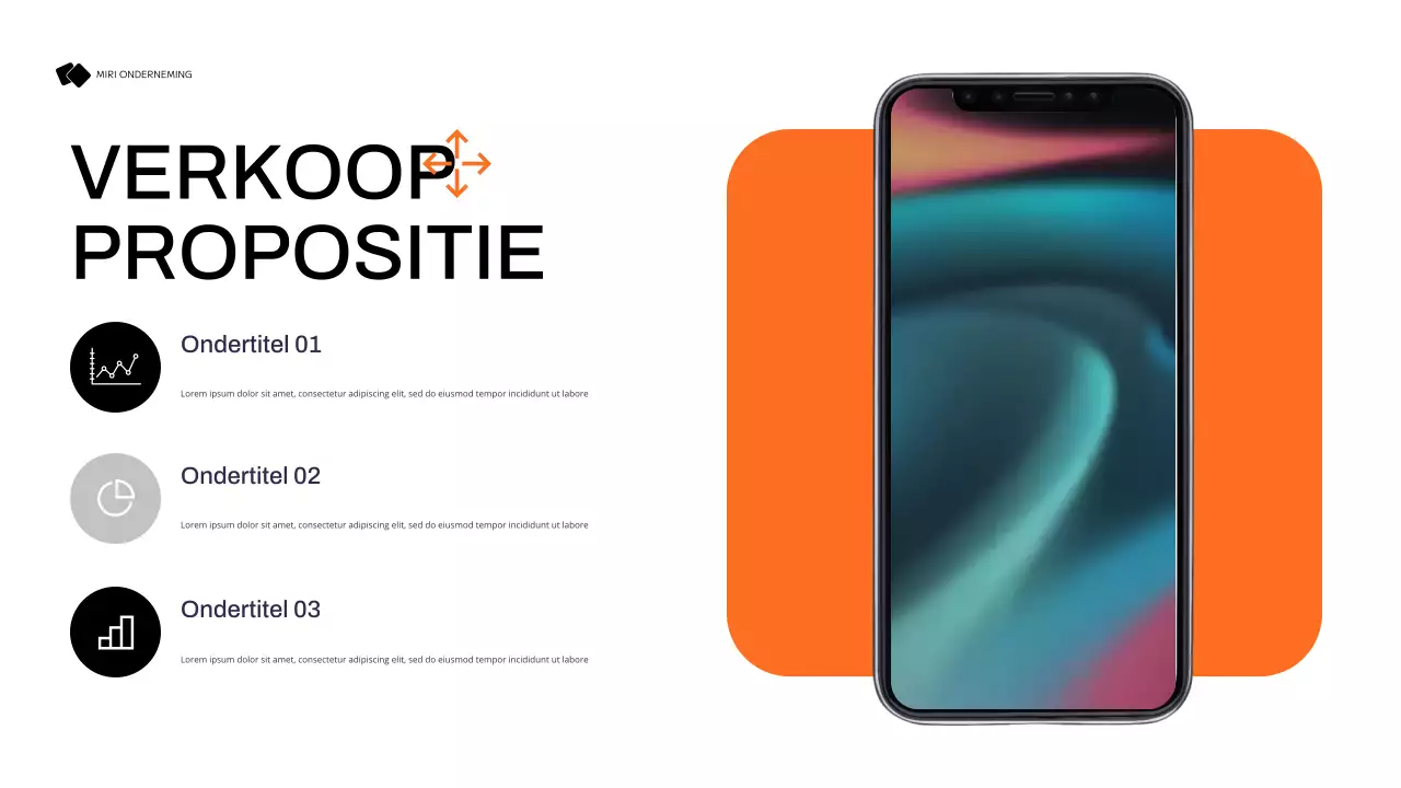 zwart modern marketingplan