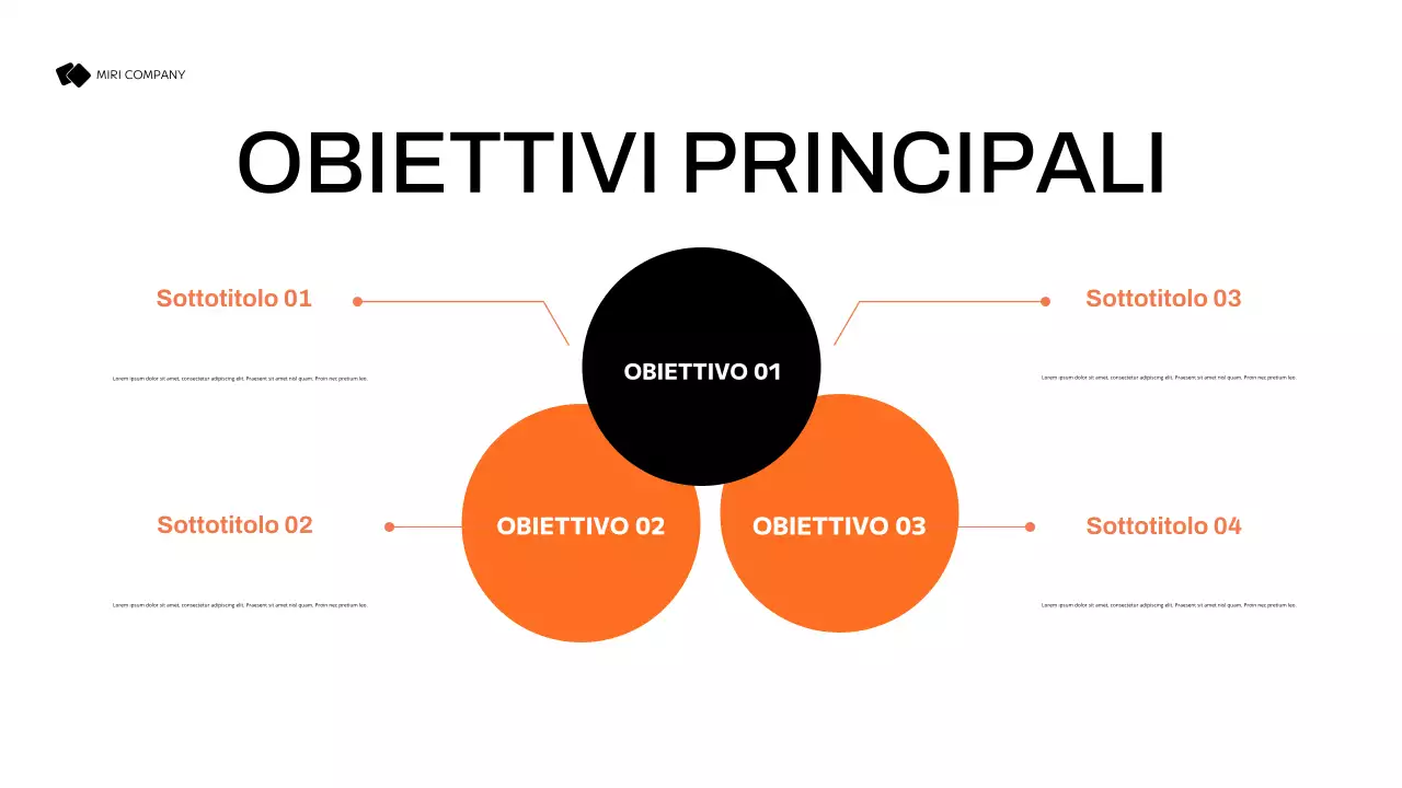 piano di marketing nero moderno