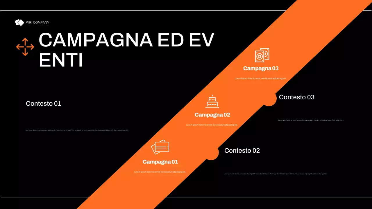 piano di marketing nero moderno