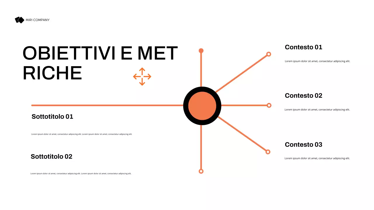 piano di marketing nero moderno