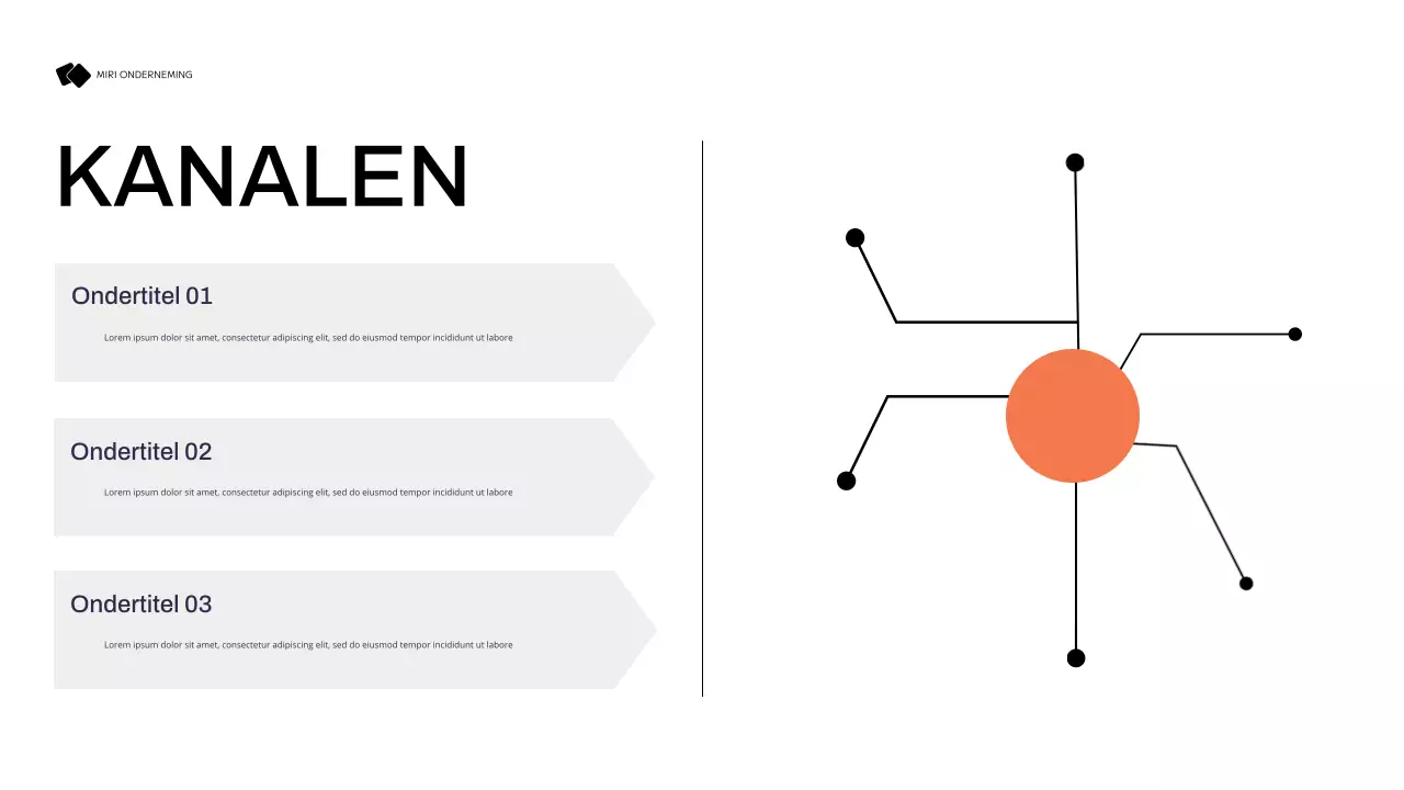 zwart modern marketingplan