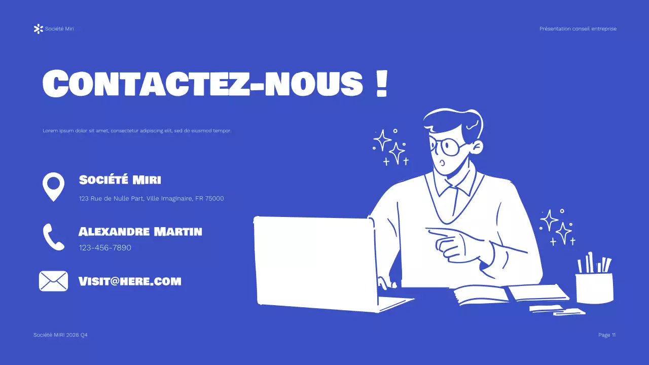 Présentation du rapport de Blue Modern Business Consulting