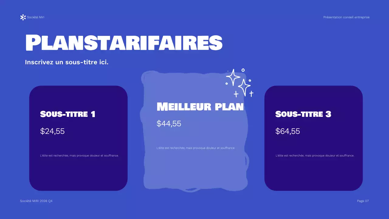 Présentation du rapport de Blue Modern Business Consulting