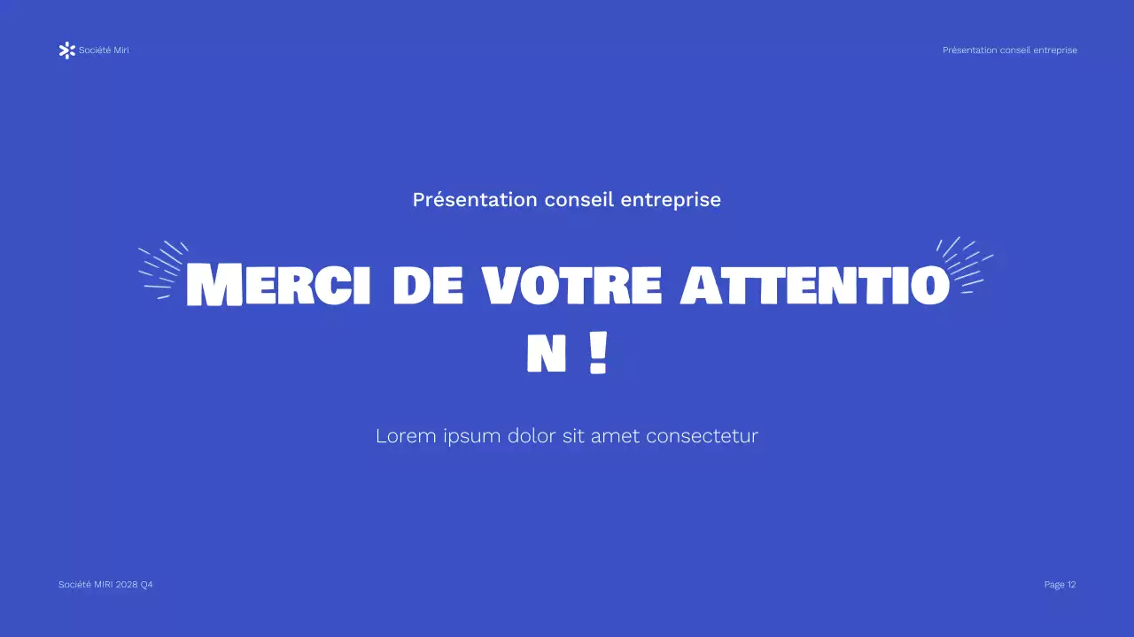Présentation du rapport de Blue Modern Business Consulting