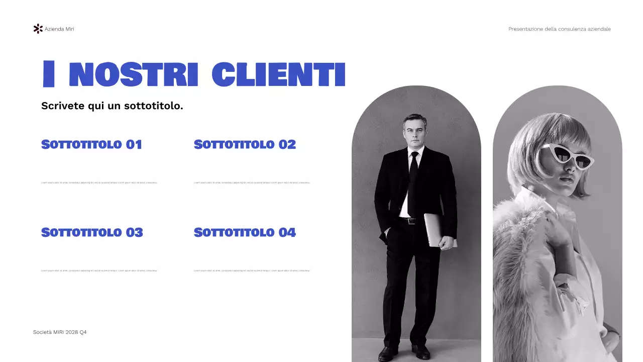 Presentazione del rapporto di Blue Modern Business Consulting