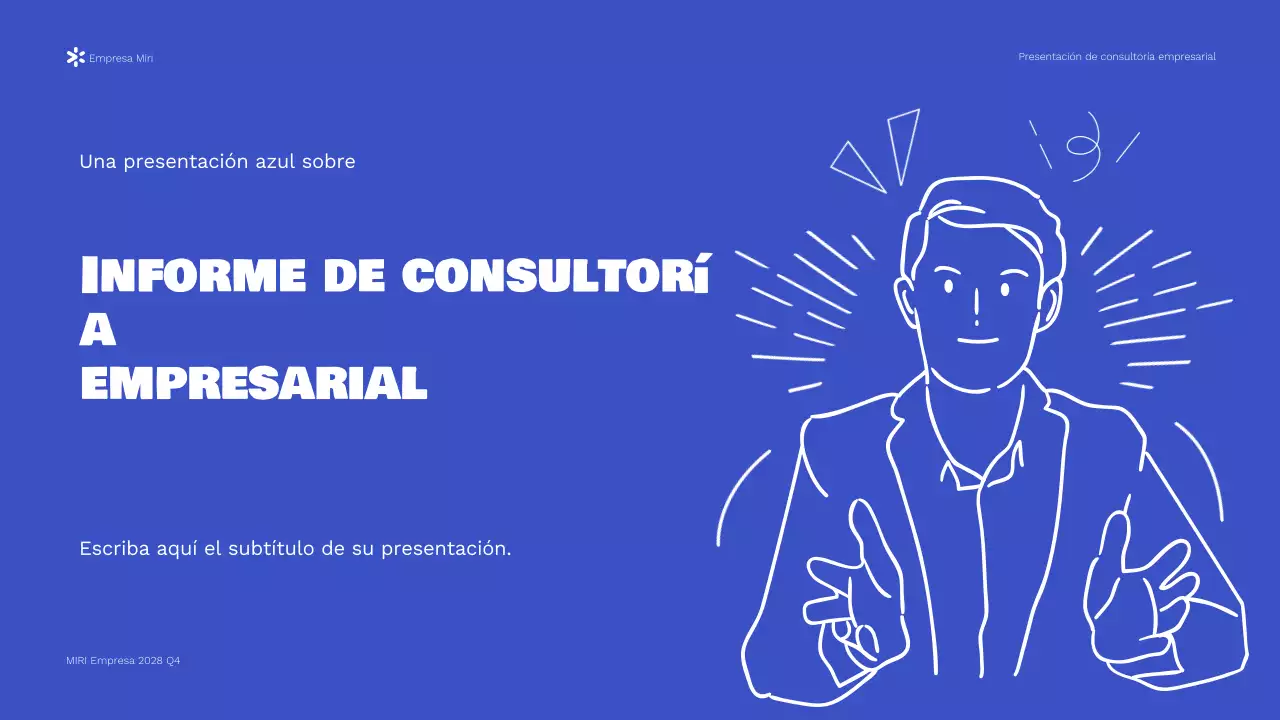 Presentación del informe de Blue Modern Business Consulting