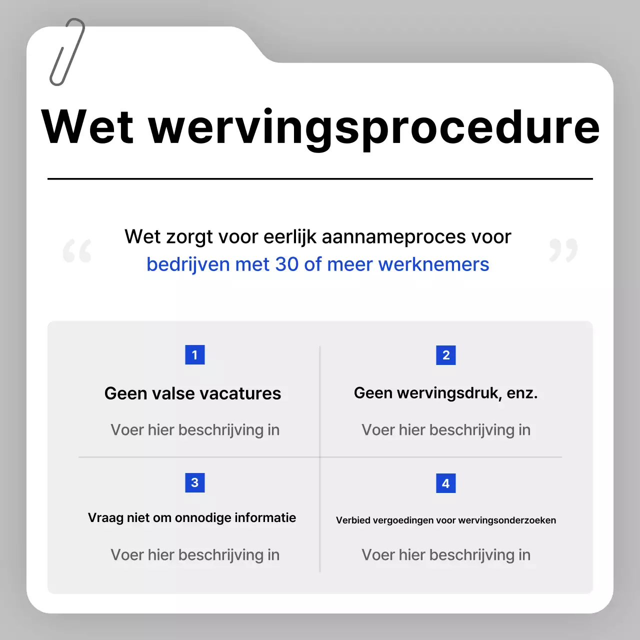 Grijze schone wervingscommunicatie