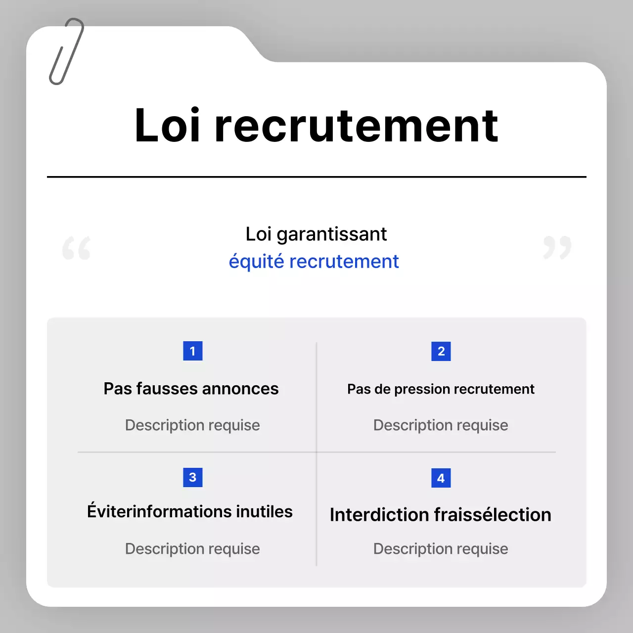 Grey clean recruitment communications