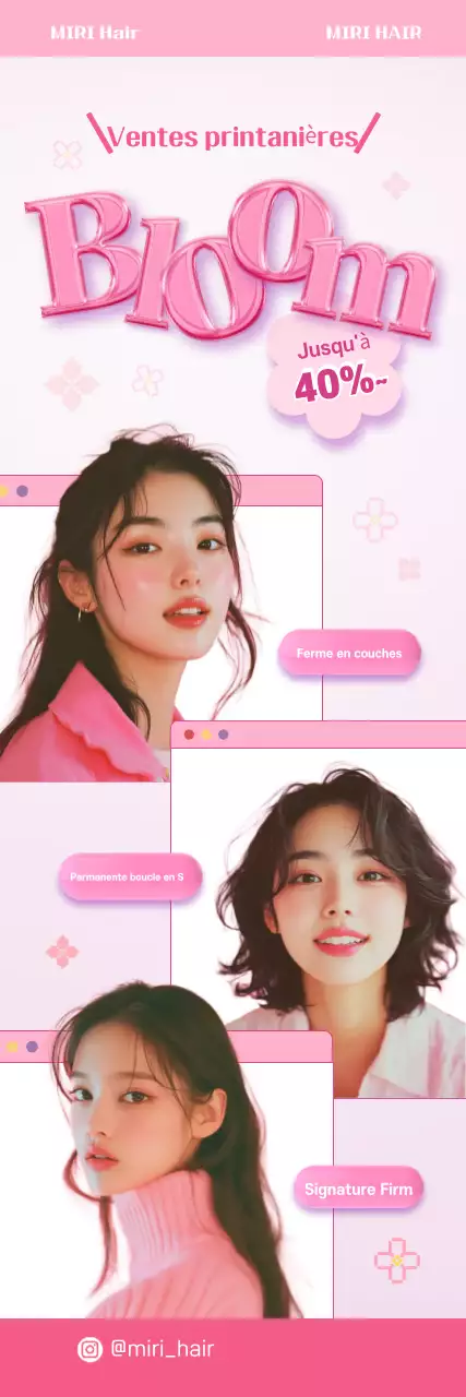 Promouvoir l'événement de printemps Hair