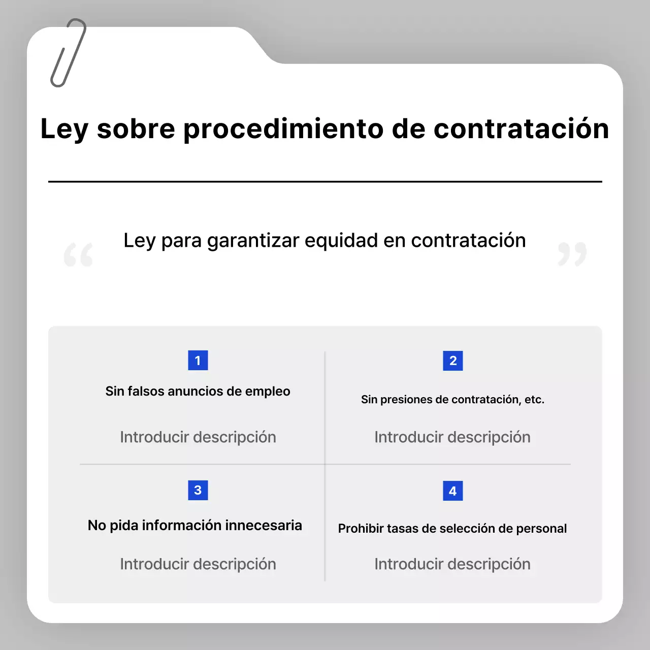 Comunicaciones sobre contratación de Grey Clean