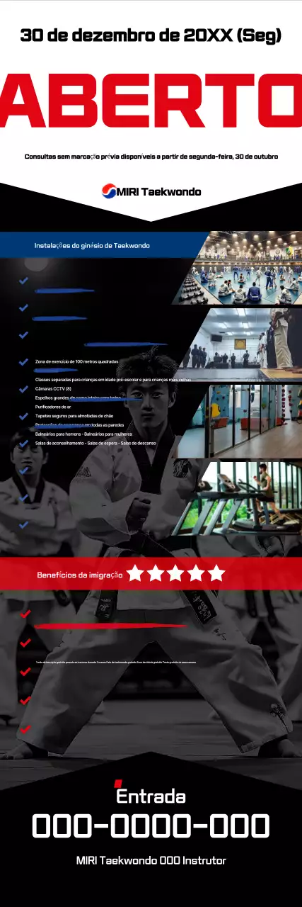 Faixa Preta Taekwondo Moderno Aberto