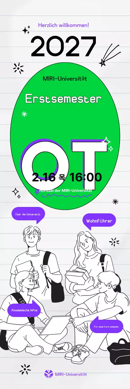 Förderung der jährlichen einfachen Orientierung für neue Studenten