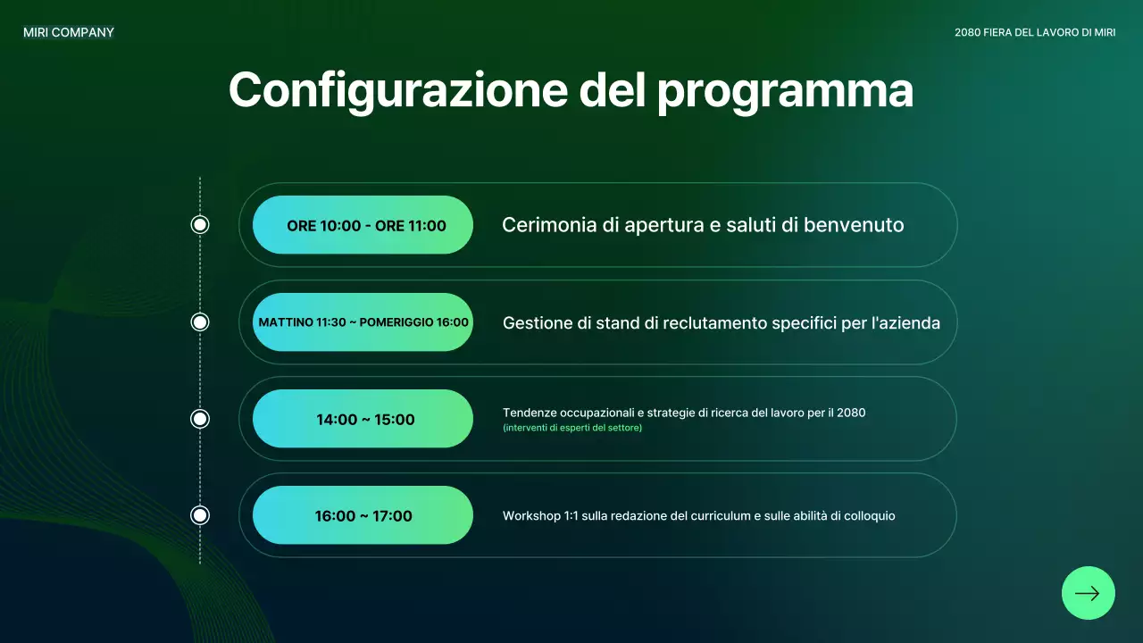 Eventi di carriera moderni e astratti