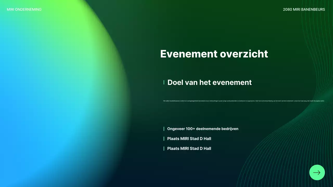 Abstract Moderne Carrière Gebeurtenissen