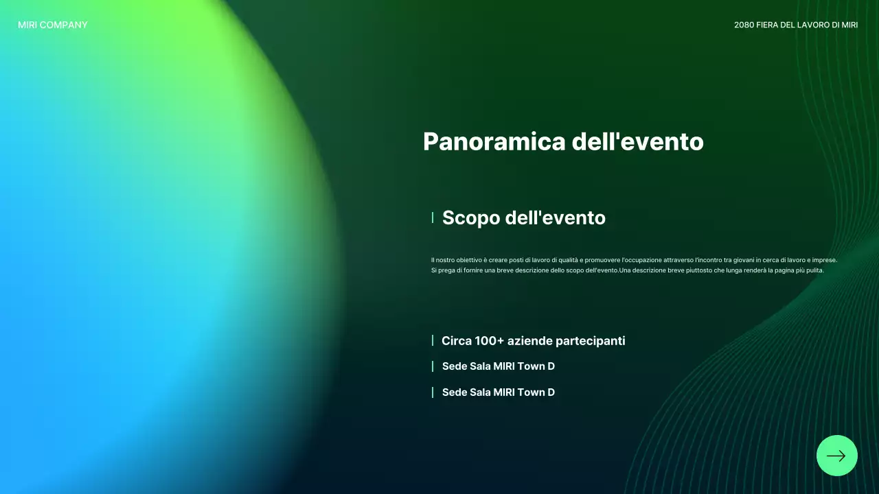 Eventi di carriera moderni e astratti