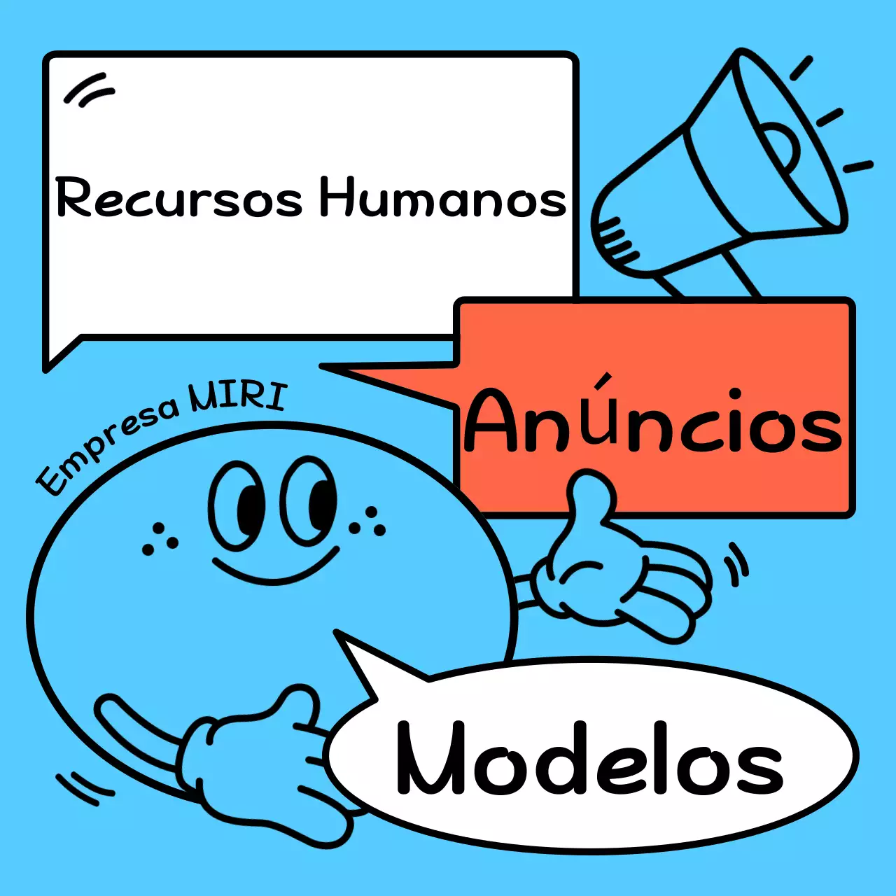Anúncio azul claro