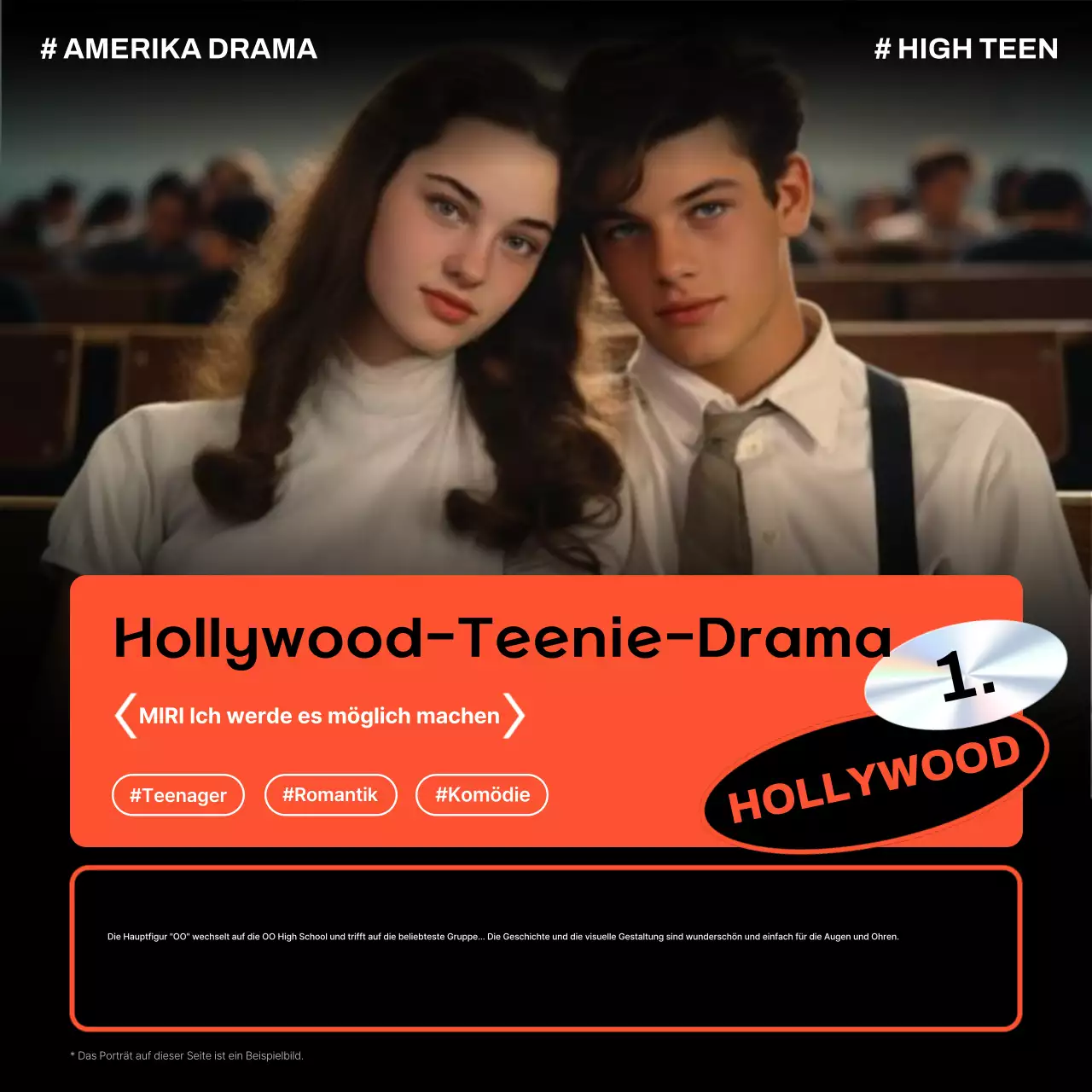 Förderung schwarzer moderner Inhaltsempfehlungen