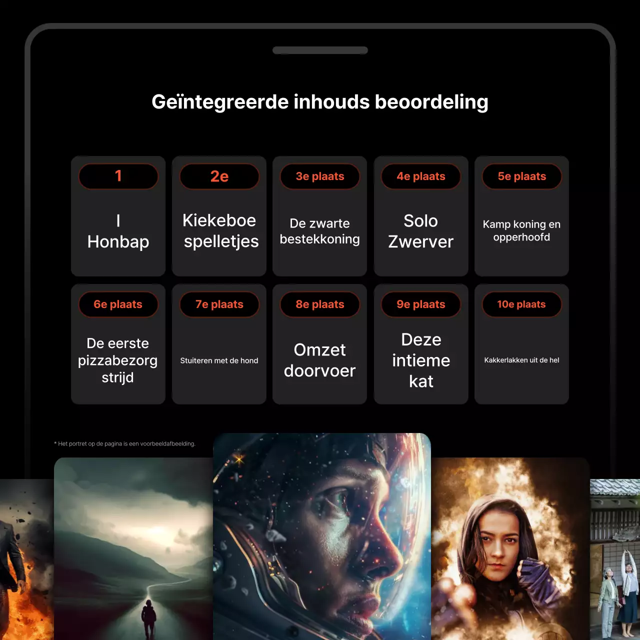 Promoot zwarte moderne inhoudsaanbevelingen