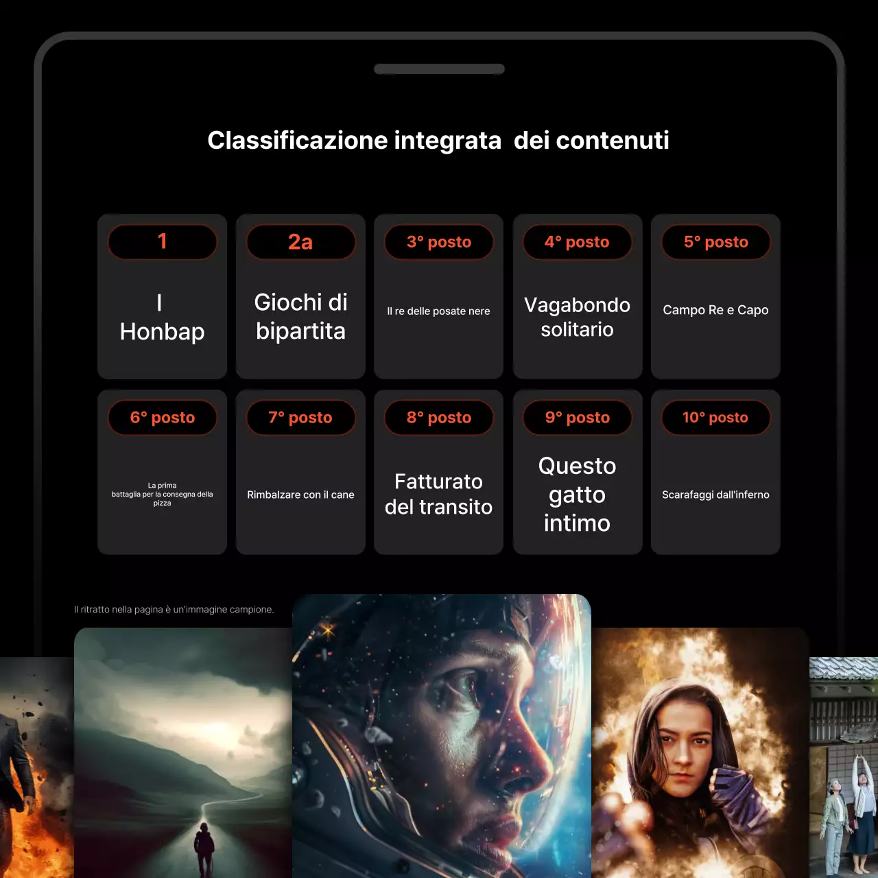 Promuovere raccomandazioni di contenuti moderni in nero