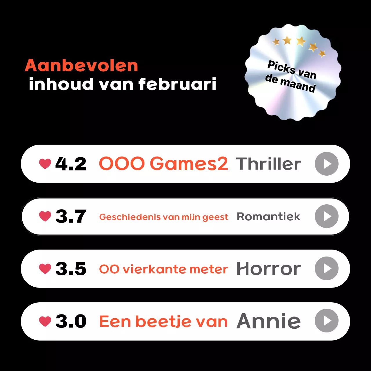 Promoot zwarte moderne inhoudsaanbevelingen