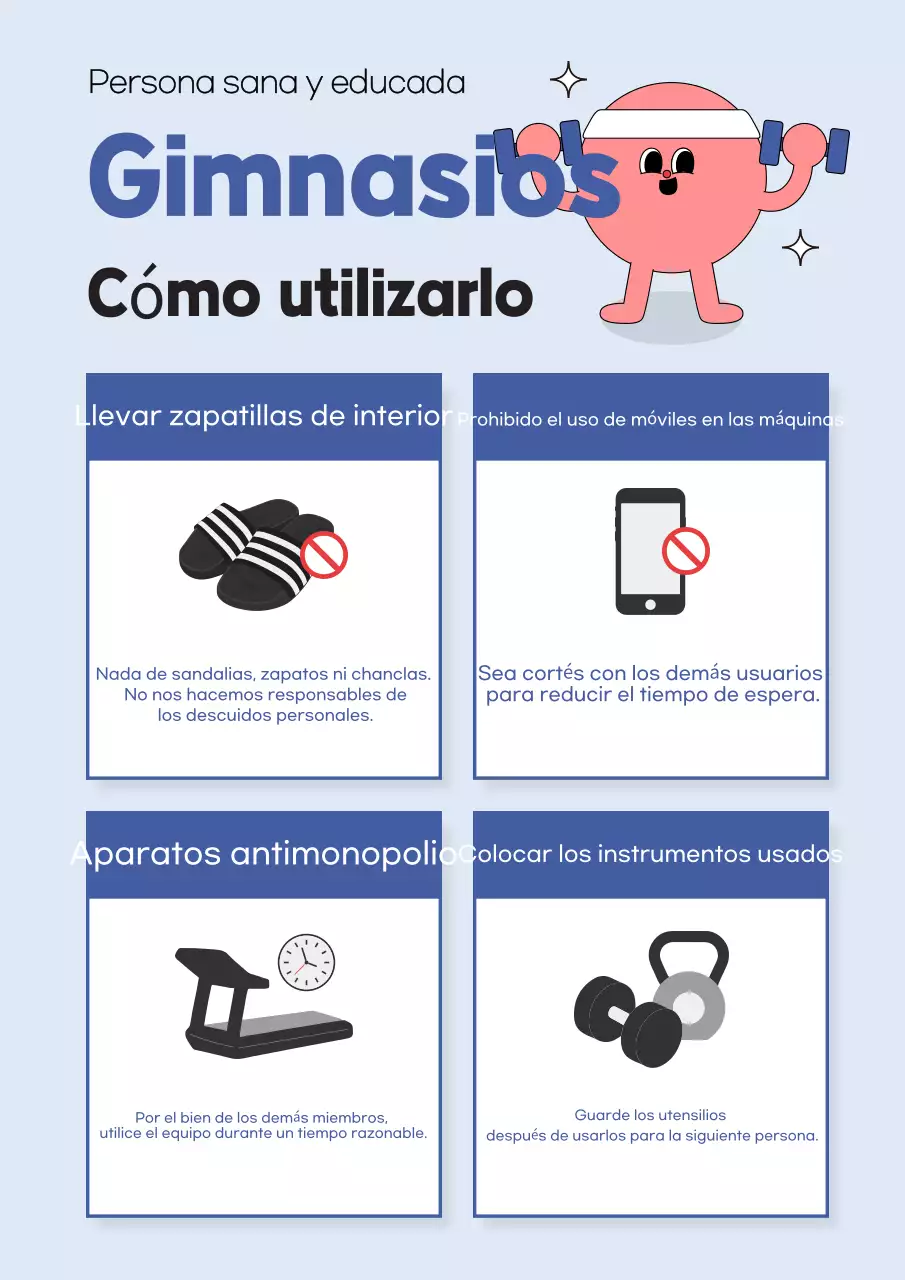 Pautas de seguridad en el gimnasio