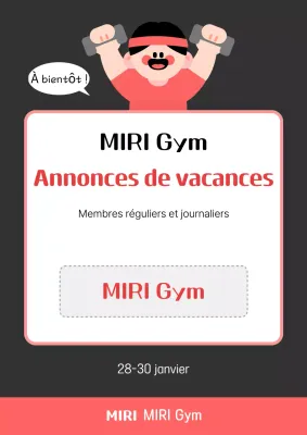 Noir Avis de fermeture simple