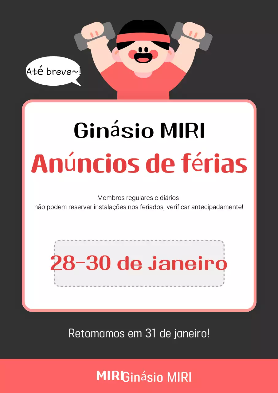 Aviso de fecho simples preto