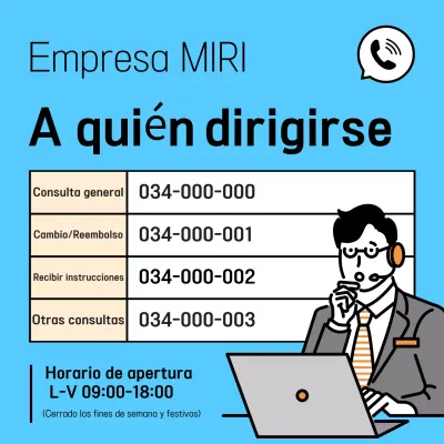 Guía informativa sencilla de color azul claro