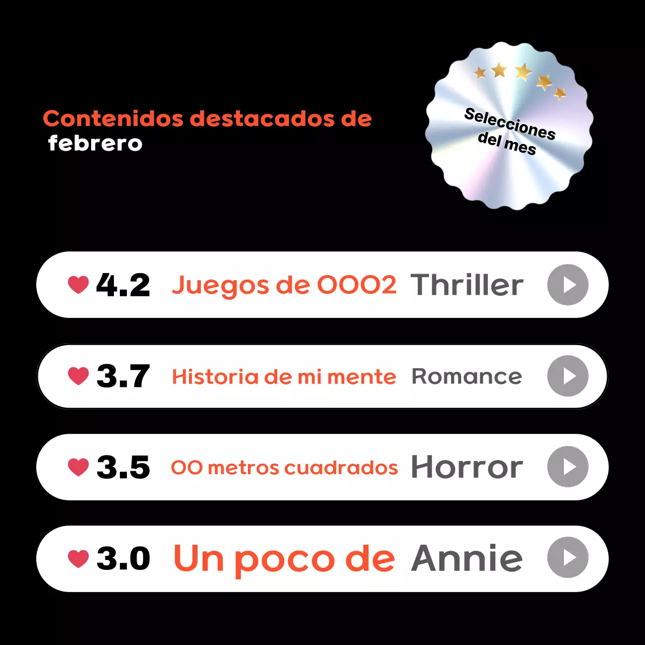 Promover recomendaciones de contenidos modernos negros