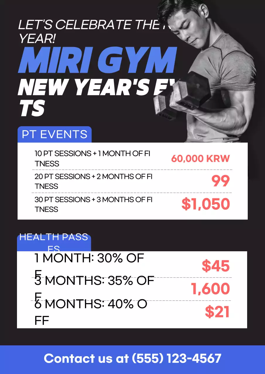 khuyến mãi thể hình hiện đại màu đen