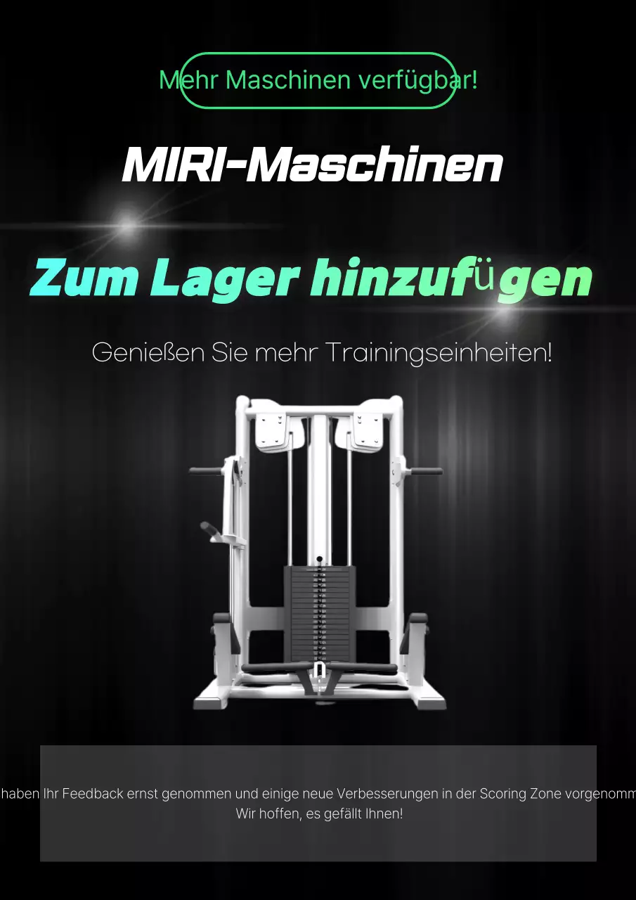 Black Modern Gym Anzeige