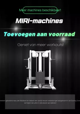 Zwarte moderne sportschool advertentie